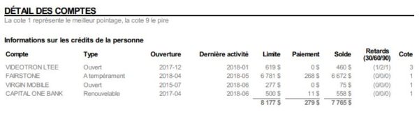 types de comptes